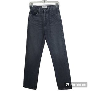 AGOLDE 90's Pinched Waist Denim Jeans in Underground Grey Size 26 Women's
